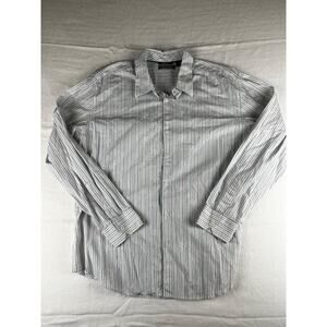 Cubavera Striped Slim Fit Button Shirt XL Men’s Excellent o2/37